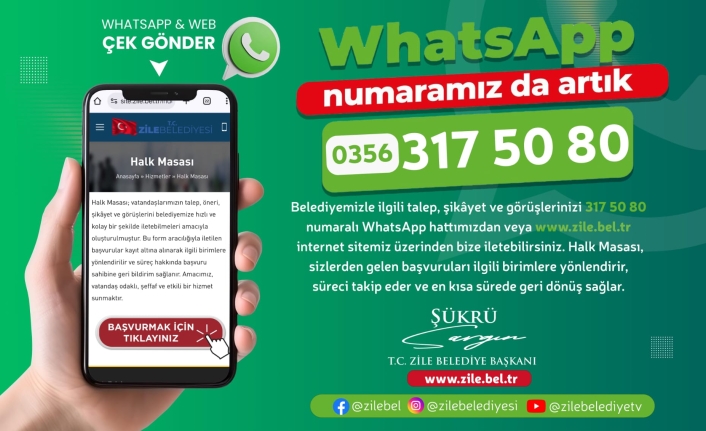 Zile Belediyesi’nden Dijital Atılım: Halk Masası ile Sorunlara Anında Çözüm!