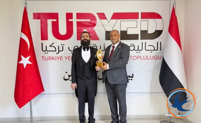 Akif Manaf’a “Yemen-Türkiye Dostluk ve Barış Ödülü” Verildi