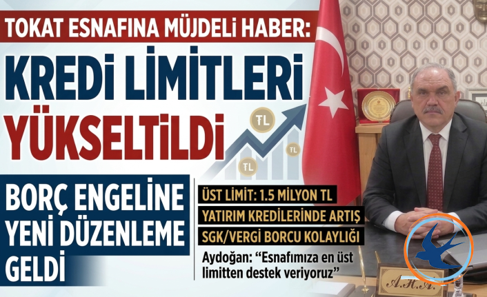 Tokat Esnafı İçin Kredi Limitleri Yükseltildi: Borç Engeline Yeni Düzenleme