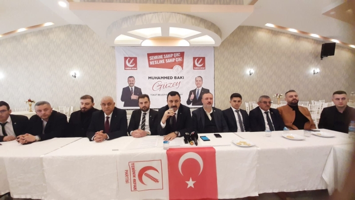 YENİDEN REFAH PARTİSİ TOKAT BELEDİYE BAŞKAN ADAYI GÜZEY ; "VAKİT AHLAKLI BELEDİYECİLİK VAKTİ."